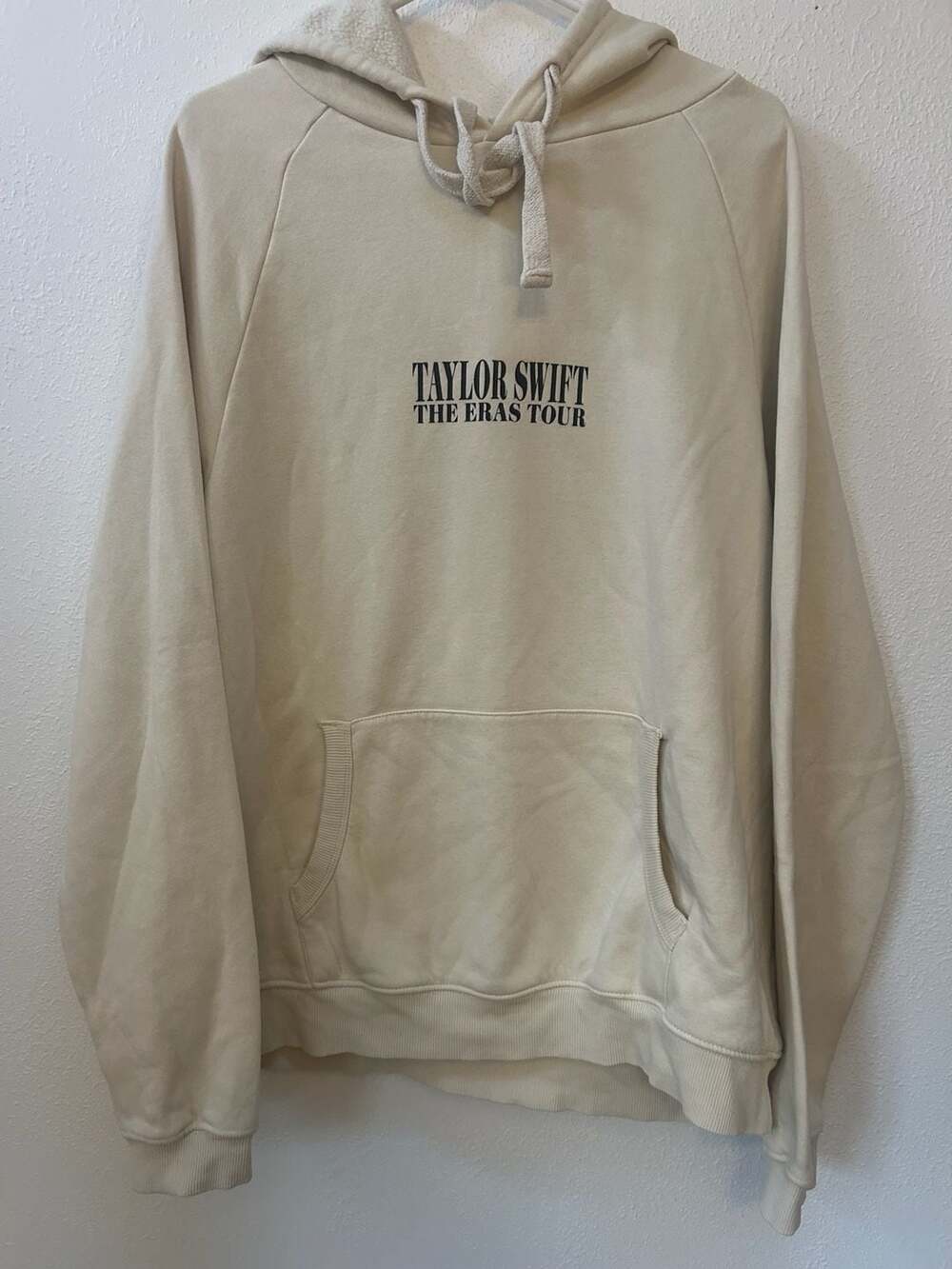 Taylor Swift The Eras Tour Hoodie Size M Beige Photo Collage